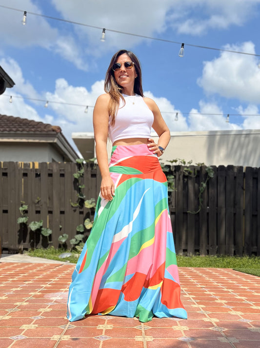 Long Multicolored Skirt