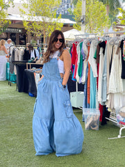 Jersey Palazzo Azul Cielo Imitación Jeans